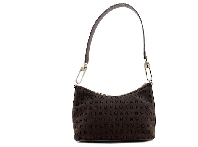 Bulgari Borsa a Spalla Bvlgari Logomania Marrone - vista 2