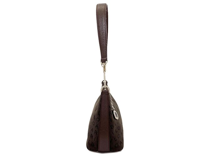 Bulgari Borsa a Spalla Bvlgari Logomania Marrone - vista 3