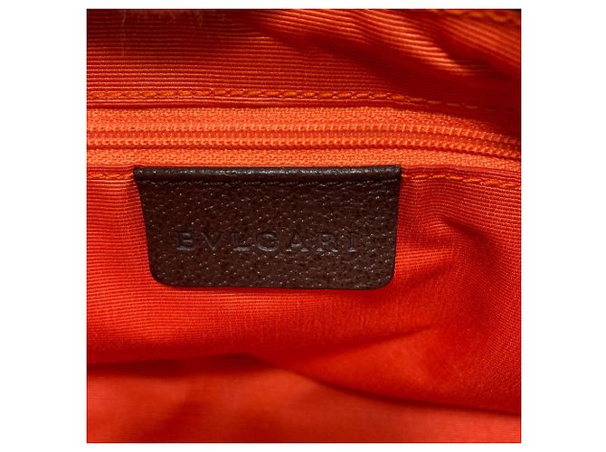 Bulgari Borsa a Spalla Bvlgari Logomania Marrone - vista 6