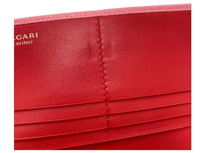 Bulgari Cartera larga de cuero rosa Bvlgari - vista 10