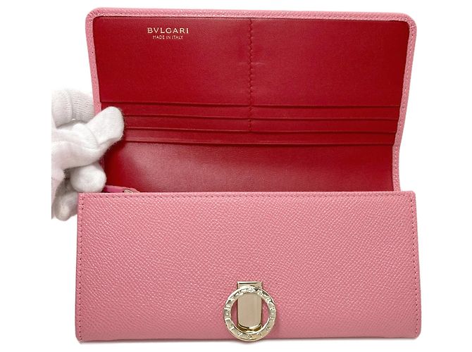 Bulgari Cartera larga de cuero rosa Bvlgari - vista 4