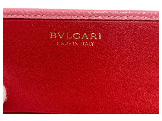 Bulgari Cartera larga de cuero rosa Bvlgari - vista 7