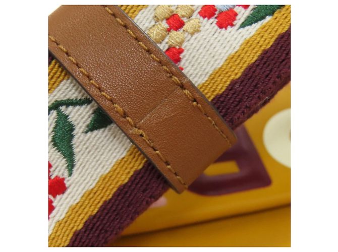 Borsa a spalla mini Perry High Frequency di Tory Burch Giallo - vista 13
