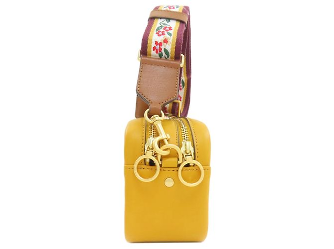 Borsa a spalla mini Perry High Frequency di Tory Burch Giallo - vista 3