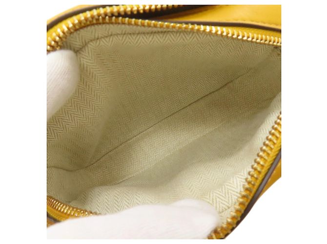 Borsa a spalla mini Perry High Frequency di Tory Burch Giallo - vista 6