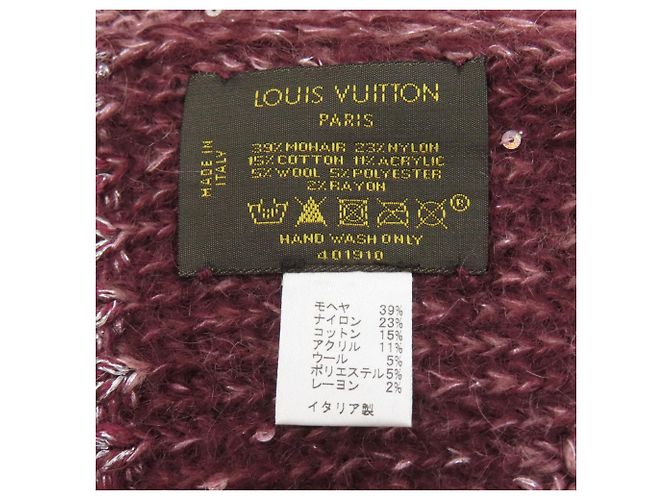 Monogramm Pailletten Schal von Louis Vuitton Bordeaux - Ansicht 4