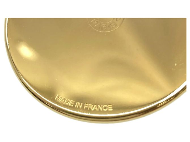 Hermès Medaillon-Halskette Weiß Golden - Ansicht 5