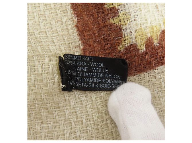 Chanel Coco Mark Stole Beige Yellow - view 5
