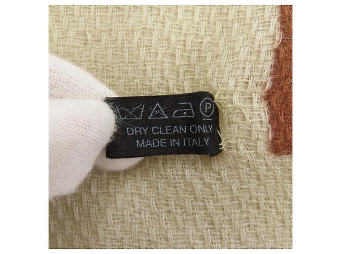 Chanel Coco Mark Stole Beige Yellow - view 6