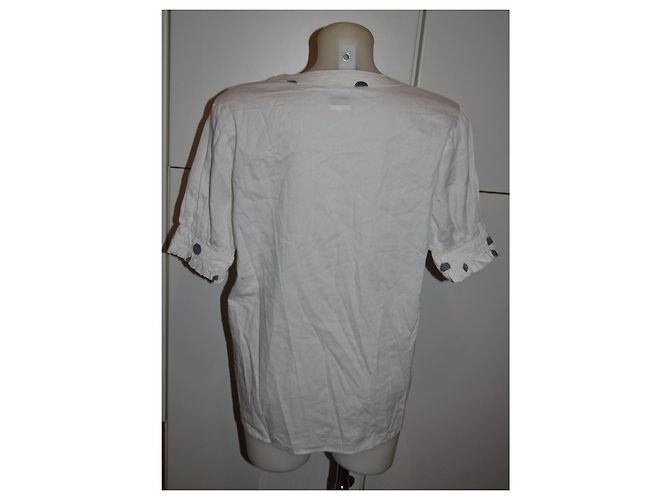 Top Moschino de algodón blanco - vista 4