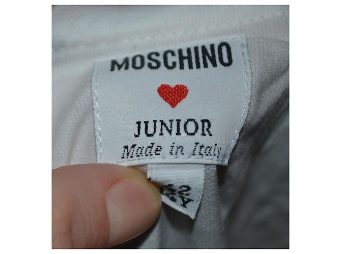 Top Moschino de algodón blanco - vista 5