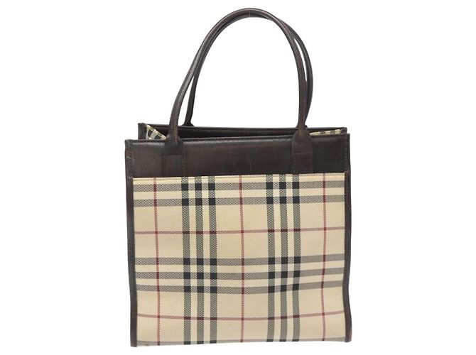 Nylon Nova Check di Burberry Beige - vista 2