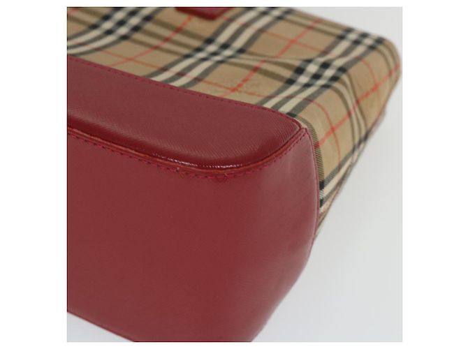 Burberry Nova Check in pelle e nylon Beige - vista 7