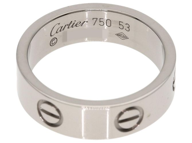 Anello Cartier Love in oro bianco 18K - vista 4