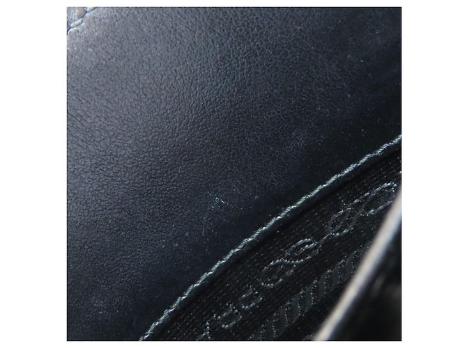 Prada 1BA333 Borsa a mano 2 in 1 con logo in rilievo Nero - vista 11