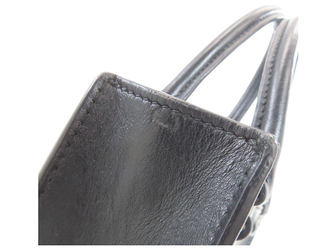 Prada 1BA333 Borsa a mano 2 in 1 con logo in rilievo Nero - vista 17