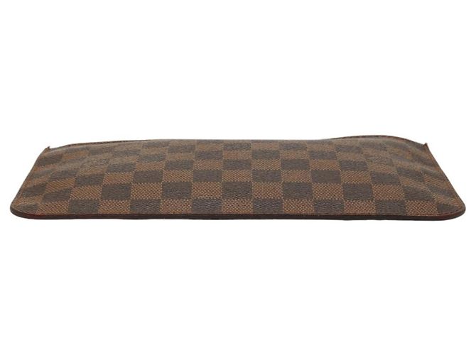 Borsa Louis Vuitton Damier Neverfull MM Marrone - vista 3