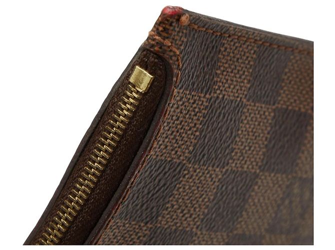 Borsa Louis Vuitton Damier Neverfull MM Marrone - vista 6