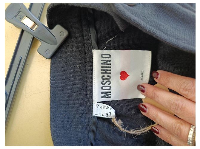 Falda plisada negra Moschino Negro - vista 4