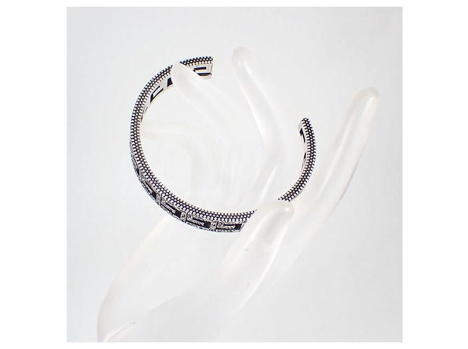 Bracciale quadrato G in argento 925 di GUCCI - vista 3