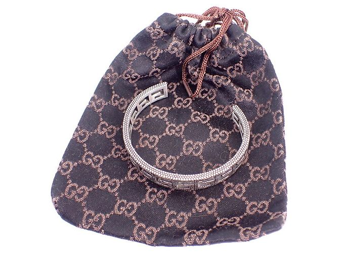 Bracciale quadrato G in argento 925 di GUCCI - vista 4