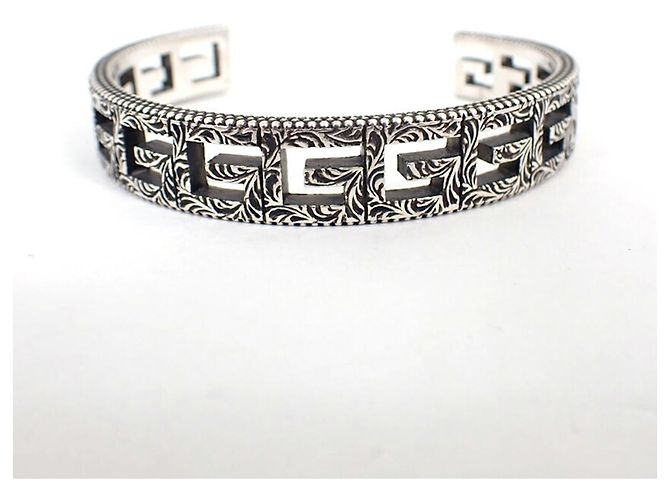Bracciale quadrato G in argento 925 di GUCCI - vista 5