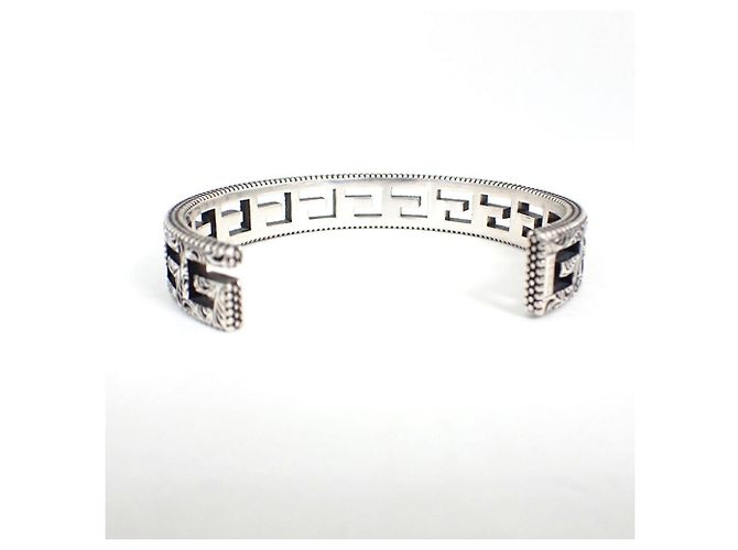 Bracciale quadrato G in argento 925 di GUCCI - vista 8