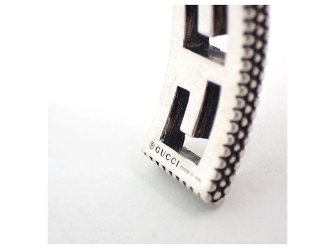 Bracciale quadrato G in argento 925 di GUCCI - vista 9