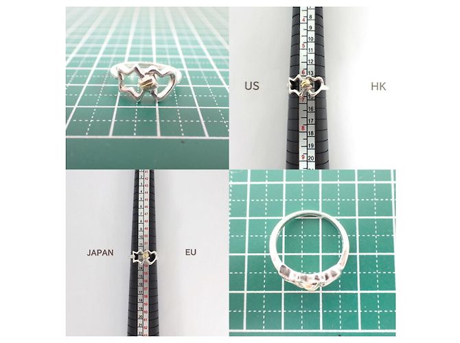 Tiffany & Co. Doppelsternring Silber Golden - Ansicht 10