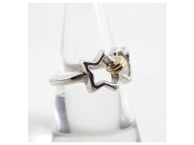 Tiffany & Co. Doppelsternring Silber Golden - Ansicht 3