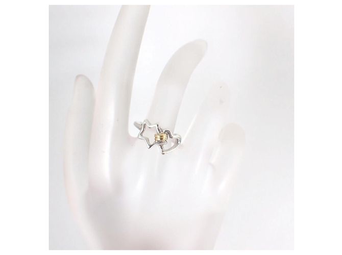 Tiffany & Co. Doppelsternring Silber Golden - Ansicht 5