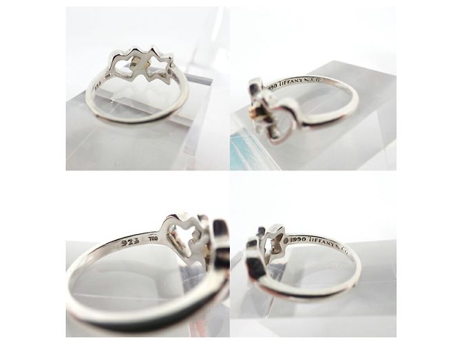 Tiffany & Co. Doppelsternring Silber Golden - Ansicht 9