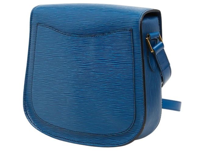 Borsa a tracolla Saint Cloud in Epi di Louis Vuitton Blu - vista 2