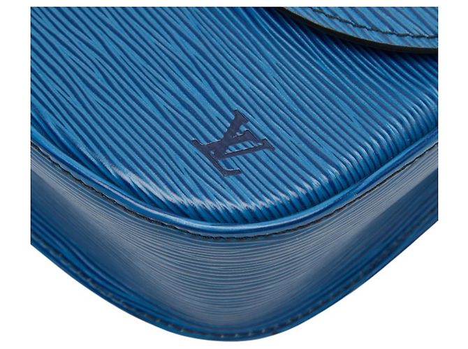 Borsa a tracolla Saint Cloud in Epi di Louis Vuitton Blu - vista 4