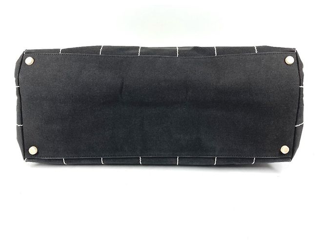 Chanel Bicolor CC Coco Mark Logo Tote Bag Schwarz Weiß - Ansicht 5