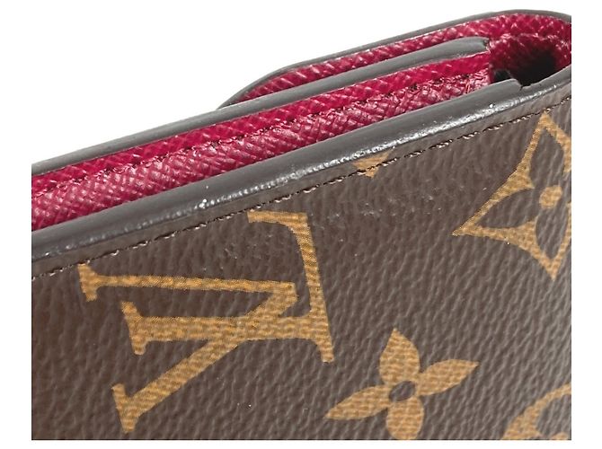 Portafoglio Compatto Rosalie Monogramma Louis Vuitton Marrone Fuschia - vista 11