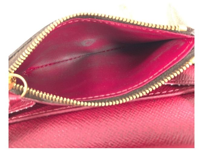 Portafoglio Compatto Rosalie Monogramma Louis Vuitton Marrone Fuschia - vista 14