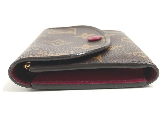 Portafoglio Compatto Rosalie Monogramma Louis Vuitton Marrone Fuschia - vista 4