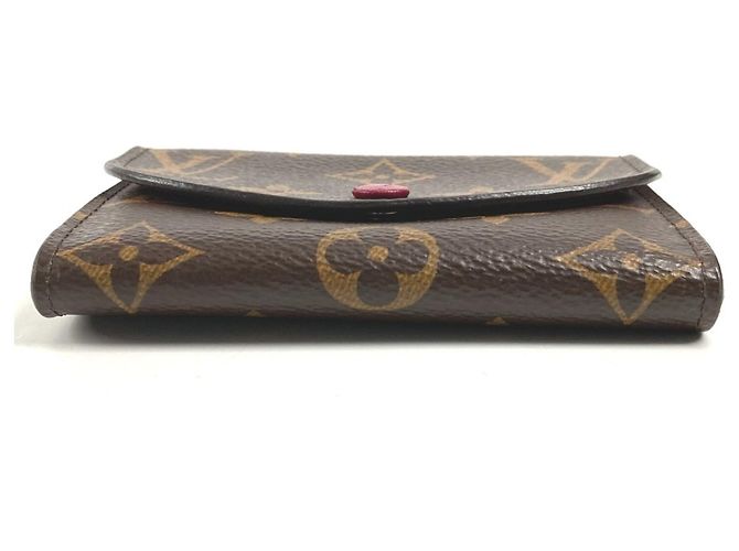 Portafoglio Compatto Rosalie Monogramma Louis Vuitton Marrone Fuschia - vista 5