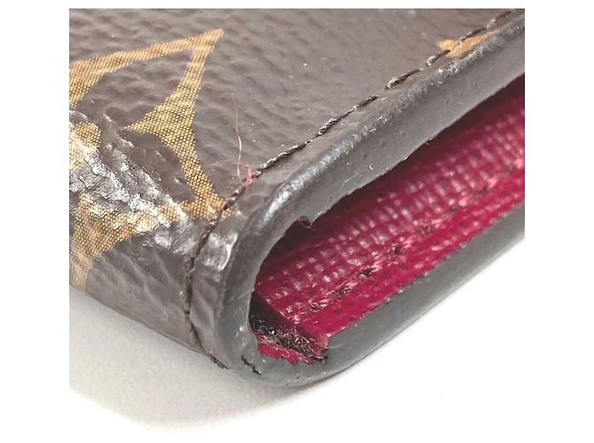 Portafoglio Compatto Rosalie Monogramma Louis Vuitton Marrone Fuschia - vista 6