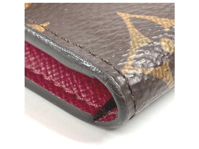 Portafoglio Compatto Rosalie Monogramma Louis Vuitton Marrone Fuschia - vista 7