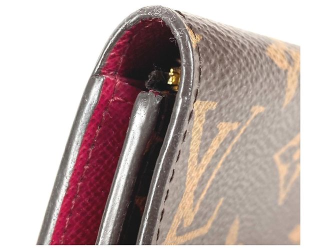 Portafoglio Compatto Rosalie Monogramma Louis Vuitton Marrone Fuschia - vista 9