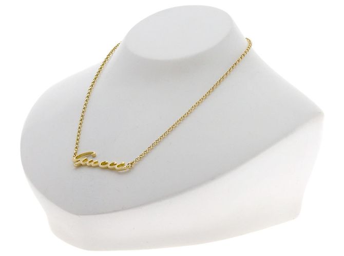Collana Logo Gucci in Oro Giallo 18K - vista 4