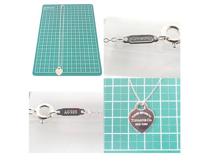 Tiffany & Co Pendente in metallo Rubedo 925 con etichetta a forma di cuore Return to Tiffany - vista 10