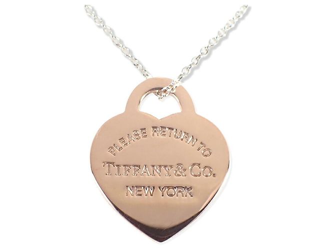 Tiffany & Co Pendente in metallo Rubedo 925 con etichetta a forma di cuore Return to Tiffany - vista 2