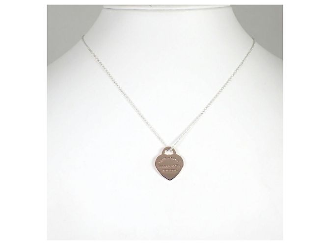 Tiffany & Co Pendente in metallo Rubedo 925 con etichetta a forma di cuore Return to Tiffany - vista 3