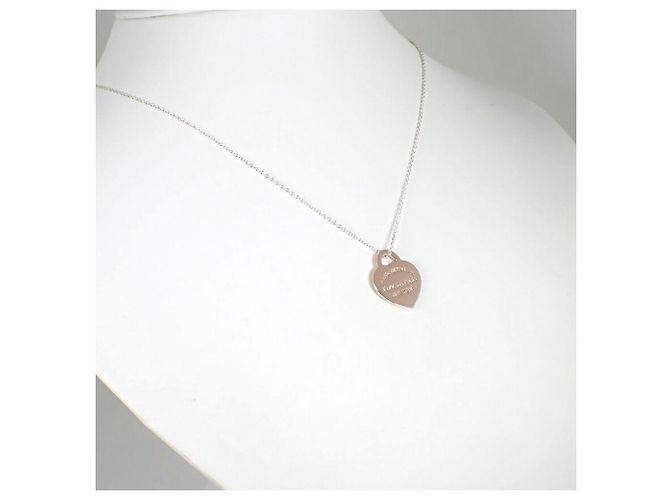 Tiffany & Co Pendente in metallo Rubedo 925 con etichetta a forma di cuore Return to Tiffany - vista 4