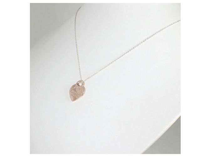 Tiffany & Co Pendente in metallo Rubedo 925 con etichetta a forma di cuore Return to Tiffany - vista 5