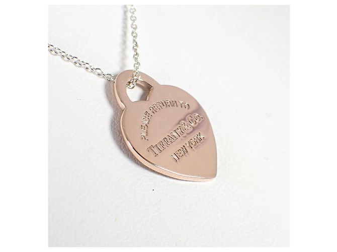 Tiffany & Co Pendente in metallo Rubedo 925 con etichetta a forma di cuore Return to Tiffany - vista 6