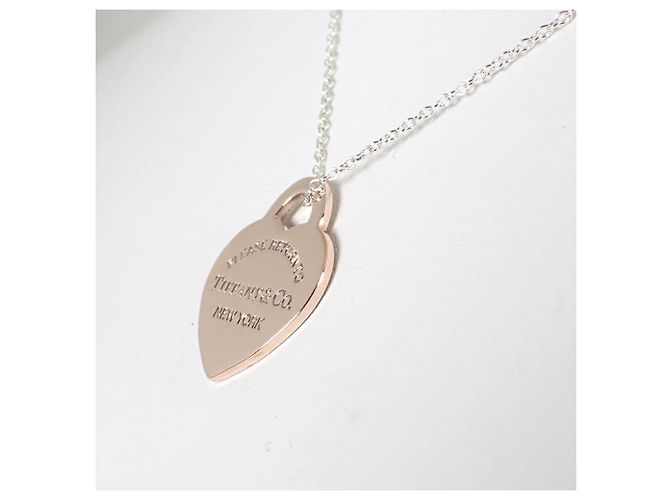 Tiffany & Co Pendente in metallo Rubedo 925 con etichetta a forma di cuore Return to Tiffany - vista 7